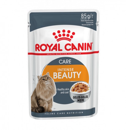 Royal Canin Intense Beauty консервы для кошек для здоровья кожи и шерсти в желе 85 гр. 